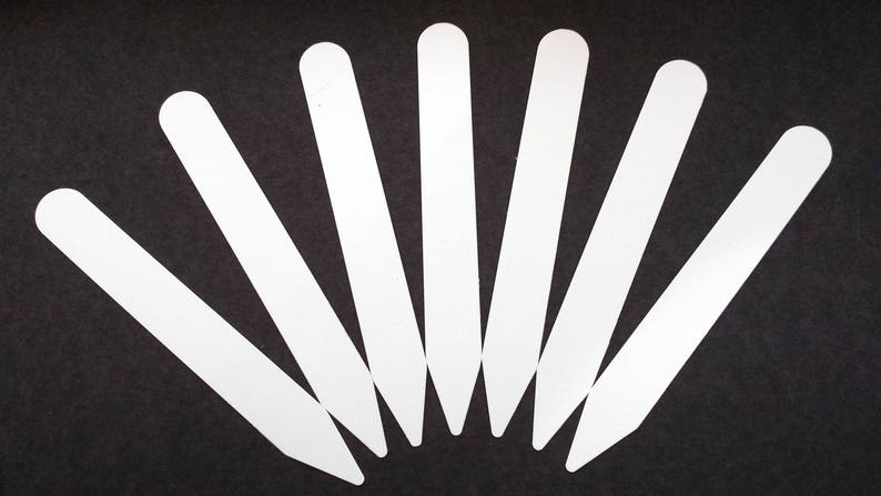 Tray Tags ~FREE SHIPPING~ 100 WHITE 5 x 58 Plastic Plant Labels