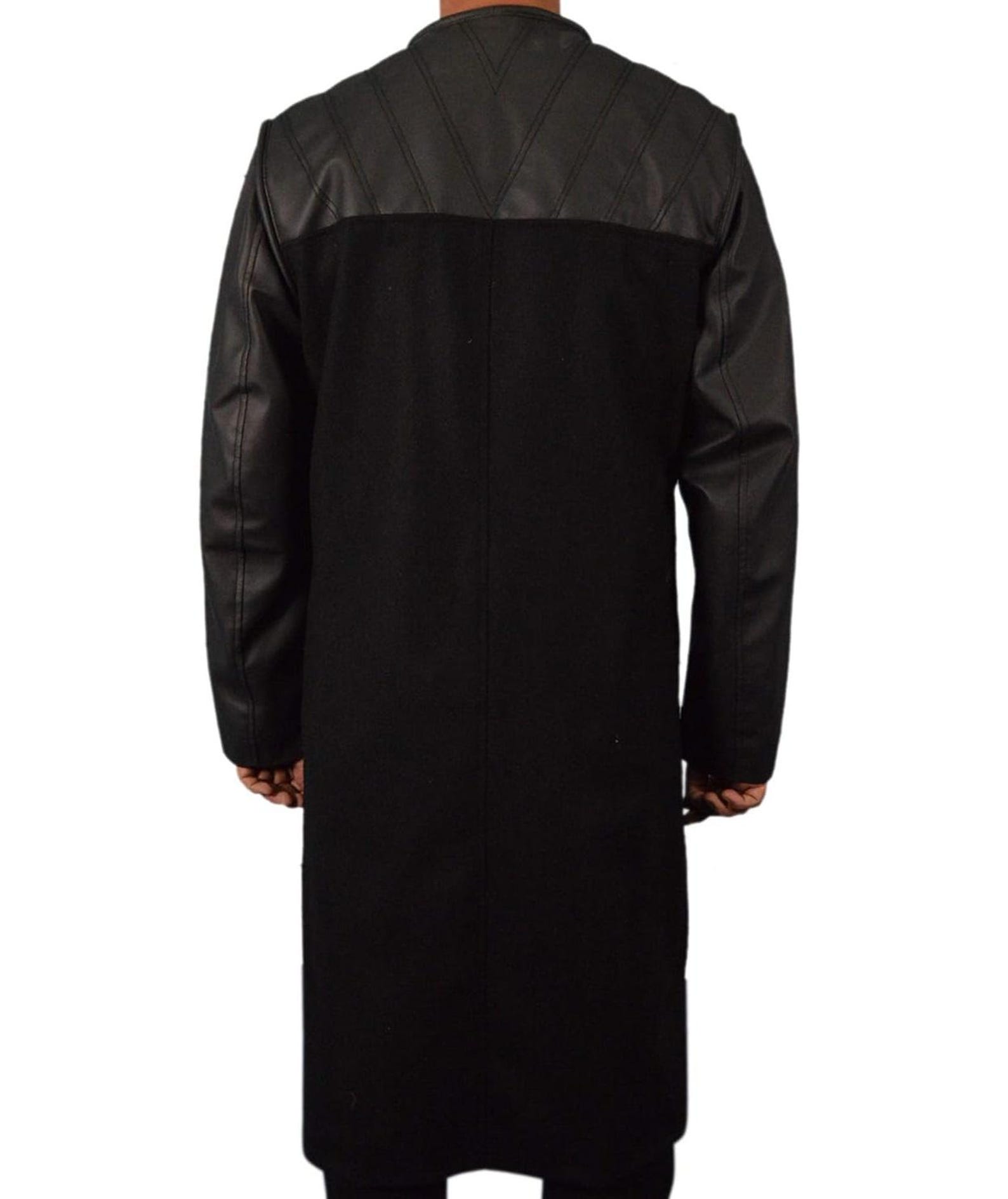 Farscape Commander Leather Coat | John Crichton Peacekeeper Trench ...