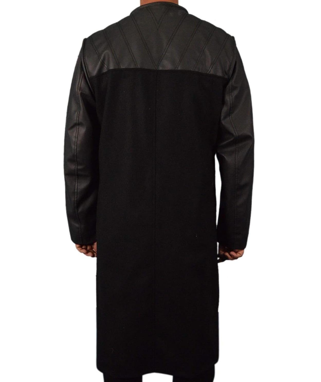 Farscape Commander Leather Coat | John Crichton Peacekeeper Trench 