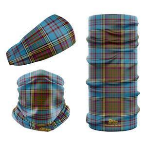 Bandana Multifunzione In Tartan Northumberland - Realizzata In Microfibra Riciclata, Taglia Unica, Nuovo Con Etichette - Foto 5
