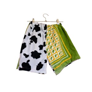 Upcycled Patchwork Shorts – Handmade One of a Kind – Festival Wear – Unisex