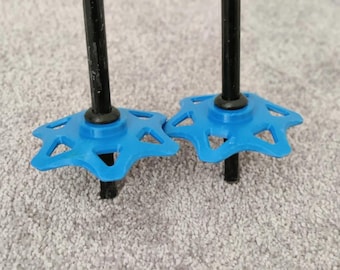 Rondelles de bâtons de ski Goode (lot de 2) | Pièces de rechange imprimées en 3D pour équipement de ski | Accessoires de sports d'hiver durables pour la réparation des bâtons