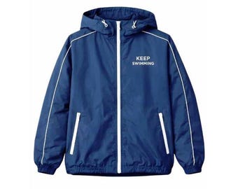 Handmade Inspired BTS Keep Swimming Jacket Blue