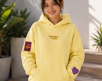 Handmade Sincerely Yours Salish Matter Hoodie | Cosplay Yellow Oversized Sweatshirt