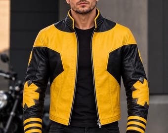 Xmen Inspired Mutant Leather Jacket | Comic Cosplay Jacket
