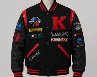 Kavinsky Reborn Varsity Jacket