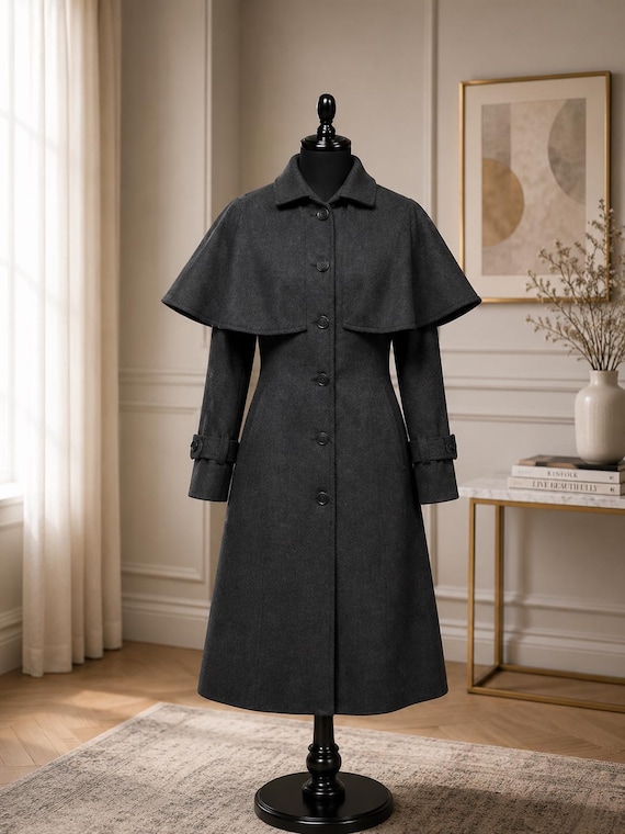 Jenna Ortega Wednesday Season 2 Wednesday Addams Tweed Black Coat