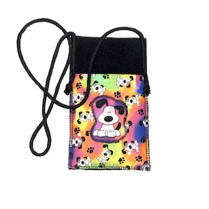 Padded Fabric Cell Phone Necklace Pouch: Hands-Free Lanyard Choice of 10 CNK-388