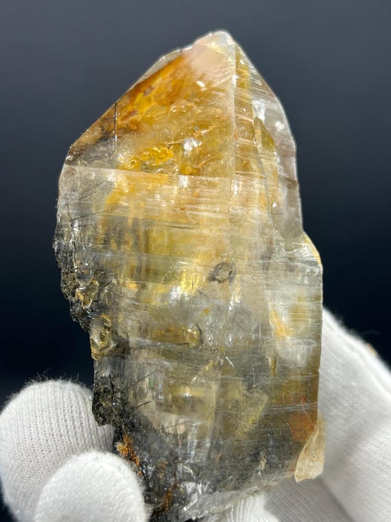 パキスタン　スカルドゥ・ハシュピ鉱山　ルチルクォーツ　クラスター　45g 透明度 パキスタン スカルドゥ・ハシュピ鉱山 ルチルクォーツ クラスター 45g