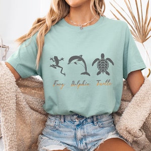 Political Satire Shirt, Frog Dolphin Turtle F.D.T Tee ,Nature Knows Best T-Shirt, Anti Trump Shirt, Anti Maga Shirt, Gift for her