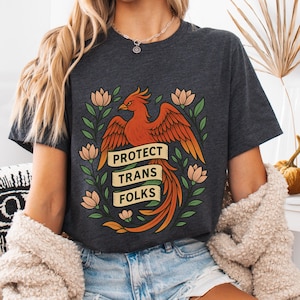 Protect Trans Folks T-Shirt: Social Justice LGBTQ Ally Tee