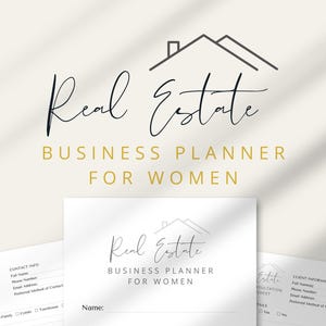 Vastgoedplanner voor vrouwen – afdrukbare bijlagen voor makelaars | A4 A5 US Letter