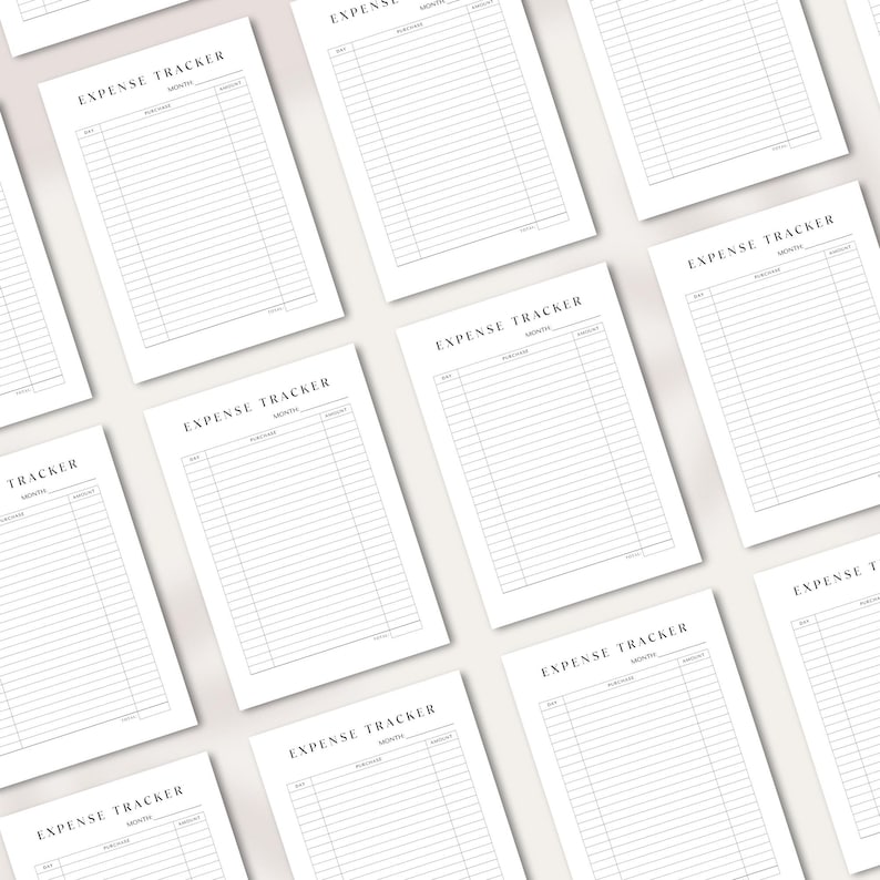 Printable Expense Tracker | Budget Spreadsheet | Daily & Weekly ...