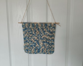 Handmade Crochet Granny Square Wall Hanging – Cozy Boho Home Décor