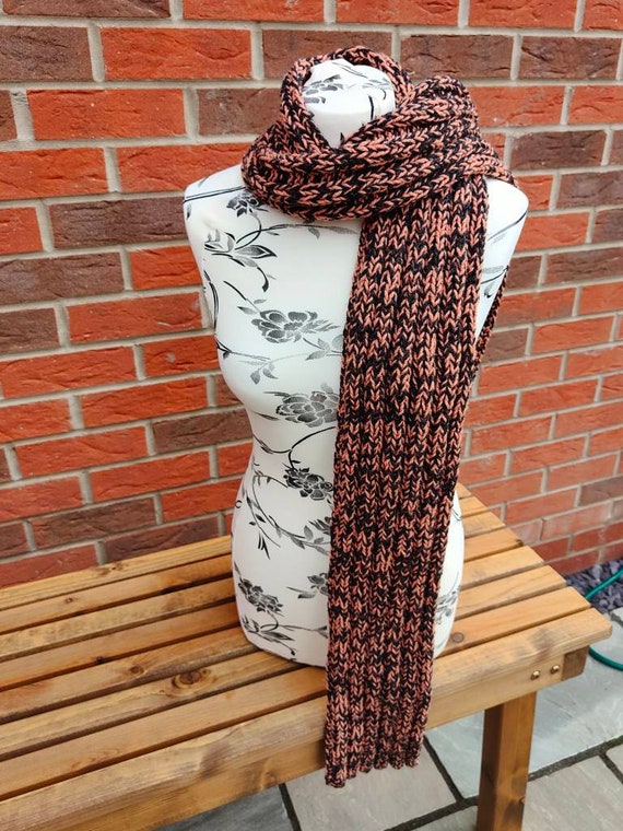 2x2 rib stitch scarf