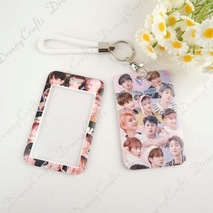 SEVENTEEN Photo Card Holder, K-Pop Keychain, SVT Fan Gift, Carat Gift, 17 Photo Card Holder, Card Display Stand, SEVENTEEN