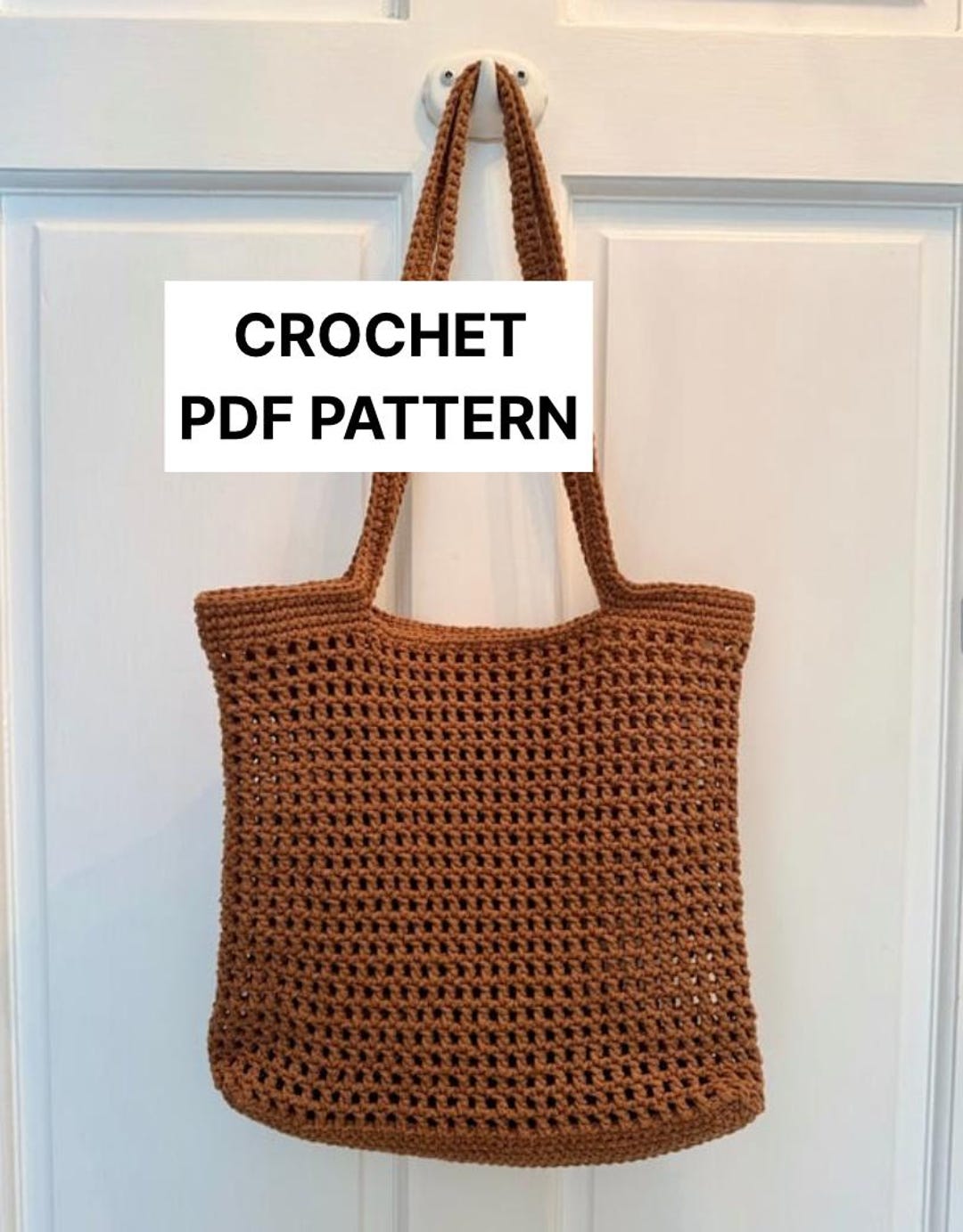 Crochet Tote Bag Pattern - Everyday Mesh Tote Bag PDF - Macrame Tote ...