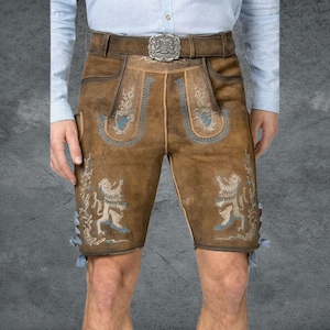 Handmade Bavarian Lederhosen – Premium Leather Oktoberfest Outfit - Authentic German Lederhosen for Men