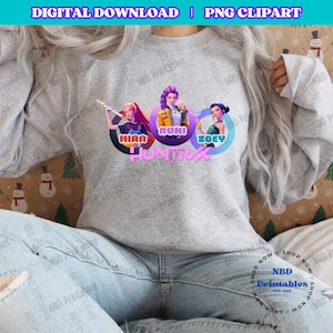 KPOP Demon Hunters PNG | High-Quality Digital Download for Custom Merch