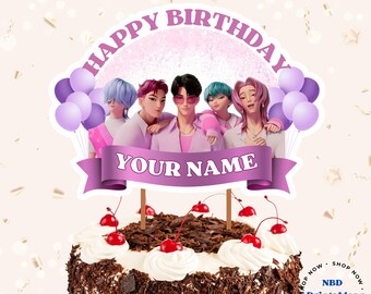 Personalized Saja Boys Birthday Cake Topper: Custom Party Decoration (PDF Download)
