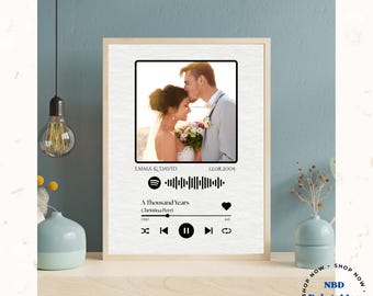 Personalized Spotify Song Poster: Custom Music Wall Art (Digital Download)