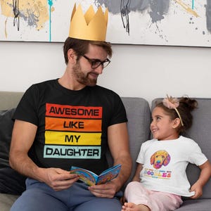 Awesome Like My Daughter PNG, Funny Dad Svg, Fathers Day 2025 Svg, Father&#39;s Day Gift from Daughter, Svg Files For Cricut Sublimation
