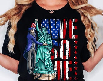 Fiesta en EE. UU. Png / Sublimación del 4 de julio / Diseño de camiseta del Día de la Independencia / Diseño patriótico Png / Impresión de camiseta de la Estatua de la Libertad