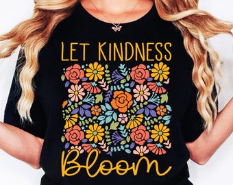 Kindness Bloom Floral Design: Boho Flower Sublimation (PNG, SVG)