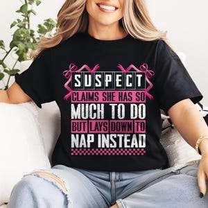 Suspect Claims Funny Quote PNG: Trendy Preppy Design (Digital Download)