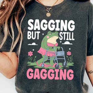 Meme de rana divertida PNG SVG: flácida pero con náuseas (descarga digital) imagen 3
