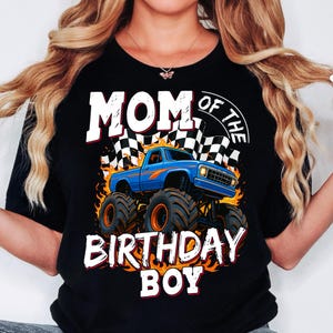 Monstertruck Mama Shirt Monstertruck Shirt Junge Geburtstagsparty Shirt neue Mutter Junge Babypartygeschenk Sublimation svg PNG
