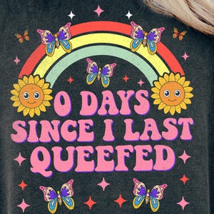 camisa inapropriada svg png, 0 dias desde a última vez que fiz queef, amo queefing, queef engraçado, queefed embaraçoso, camiseta de humor adulto