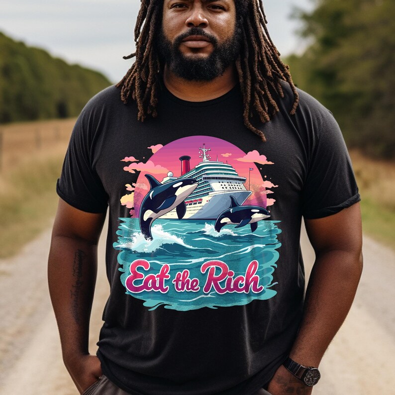 Eat the Rich Orca SVG PNG: Social Justice Activist Design (digital