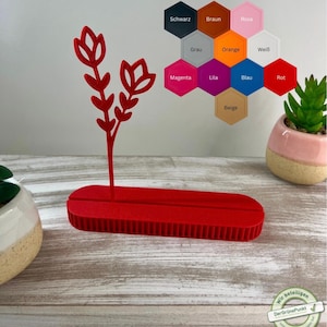 3D-gedruckter Fotohalter in Blumenform – Moderner Kartenhalter aus PLA | In vielen Farben erhältlich