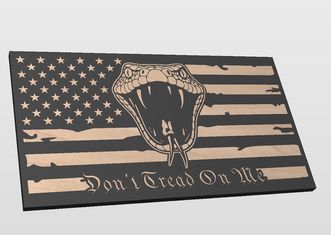 Don't Tread on Me Flag, Snake Flag - SVG - Etsy