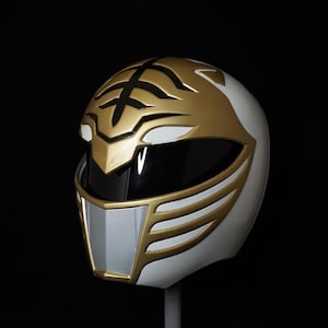 Mighty Morphing Power Rangers White Ranger Helmet DIY Kit/Painted
