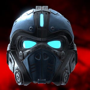 Gears of War Clayton Carmine Helmet STL File