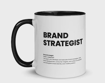 Brand Strategist Mug | Nutrition Facts Coffee Cup, Marketing Professional Gift