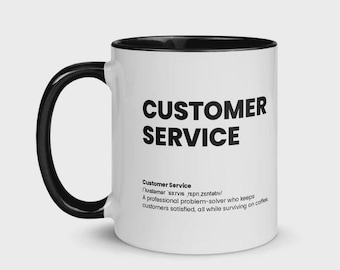 Customer Service Nutrition Facts Coffee Mug | Funny CSR Gift