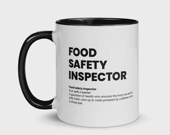 Food Safety Inspector Nutrition Facts Mug | Health Inspector Coffee Cup