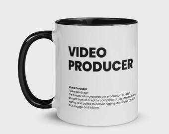 Video Producer Mug | Funny Nutrition Facts Coffee Cup, Film Production Gift