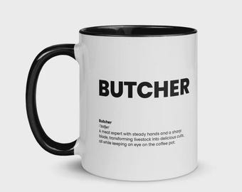 Butcher Nutrition Facts Mug | Meat Industry Coffee Cup