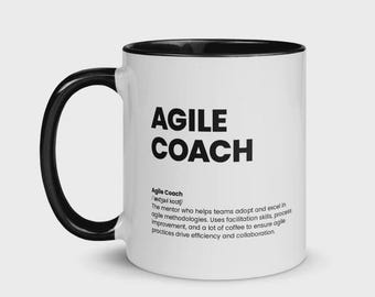 Agile Coach Nutrition Facts Mug | Scrum Master Certification Coffee Cup
