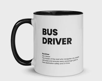 Bus Driver Nutrition Facts Mug | Appreciation Gift for Transportation Professional