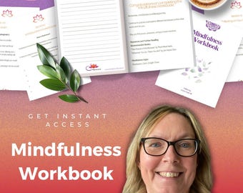 Mindfulness Workbook for Women: Anxiety, Stress Relief, Journal (Digital Download)