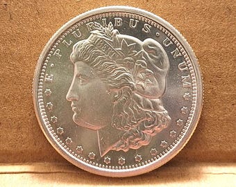 1/2 Troy Ounce Morgan Silver Round .999 Fine Pure Silver Bullion