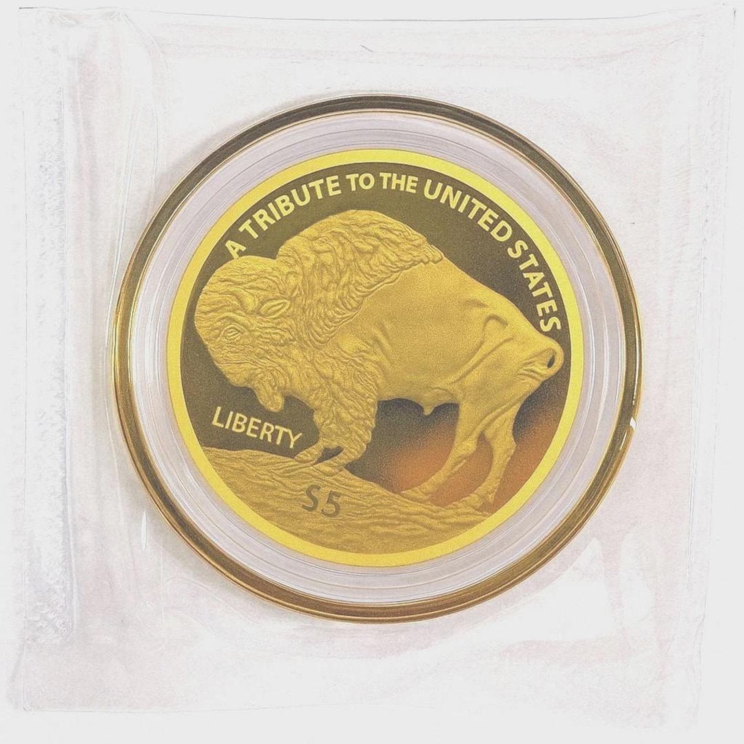 2025 Cook Islands Indian Buffalo .9999 Fine Gold Coin 24k Pure