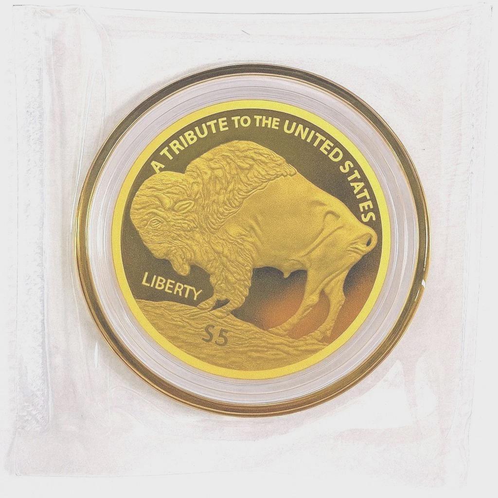 2025 Cook Islands Indian Buffalo .9999 Fine Gold Coin 24k Pure