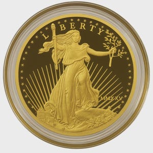 2025 St. Gaudens 5 Dollar Coin 24k Pure Gold .999