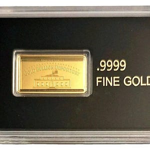 Fort Knox Bullion .9999 Pure Gold Bar Proof Sammlerstück